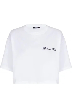 Balmain Playera con logo bordado