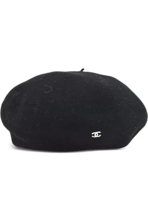 CHANEL Boina con parche del logo CC 1990-2000