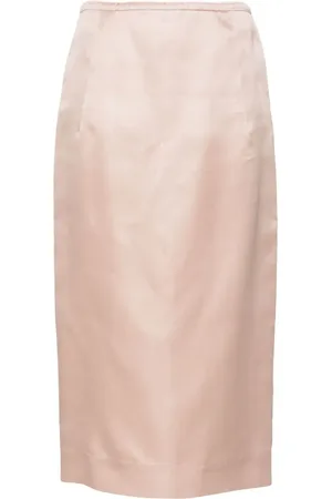 Nº21 Falda lápiz midi con ribete picot