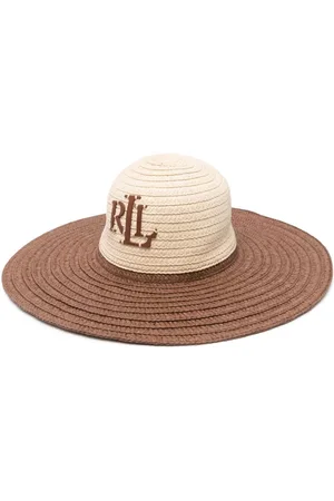 Ralph Lauren Sombrero de verano con aplique del logo