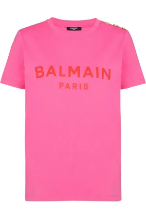Balmain Playera con logo estampado