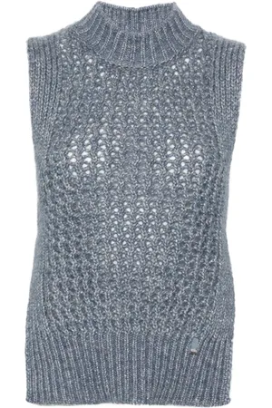 HERNO Chaleco con cuello de tortuga