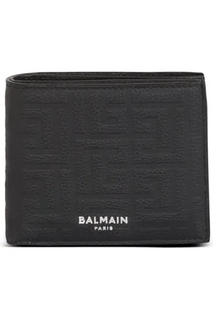 Balmain Cartera con monograma en relieve