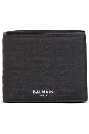 Balmain Cartera con monograma en relieve