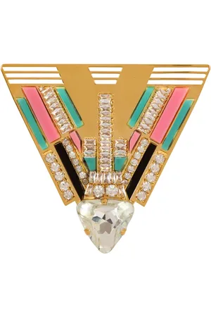 Balmain Broche Art Deco con detalles de cristal