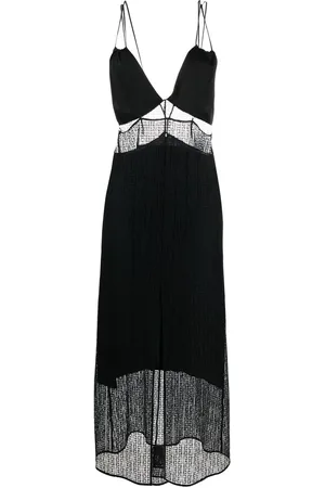 Givenchy Vestido largo semitransparente con motivo 4G