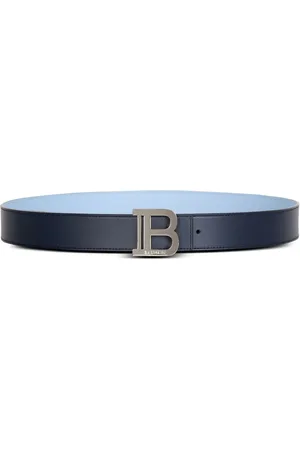 Balmain Cinturón reversible con diseño de dos tonos