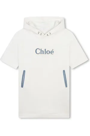 Chloé Vestido con capucha y aplique del logo