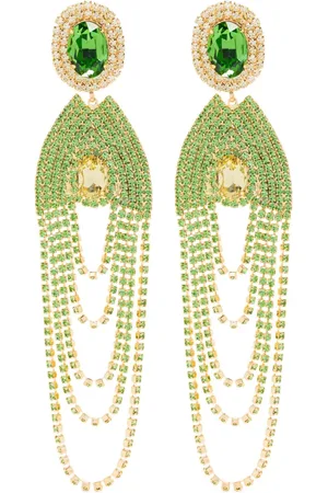MAGDA BUTRYM Aretes de clip con detalles de cristal
