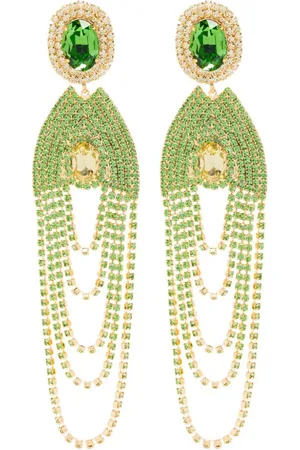 MAGDA BUTRYM Aretes de clip con detalles de cristal