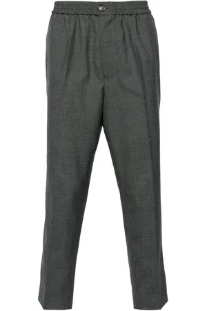 Ami Pantalones tapered con tiro medio