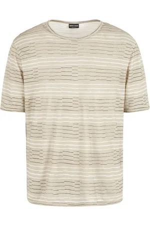 Giorgio Armani Playera con rayas estampadas