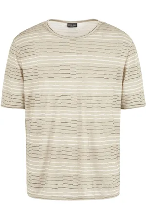 Giorgio Armani Playera con rayas estampadas