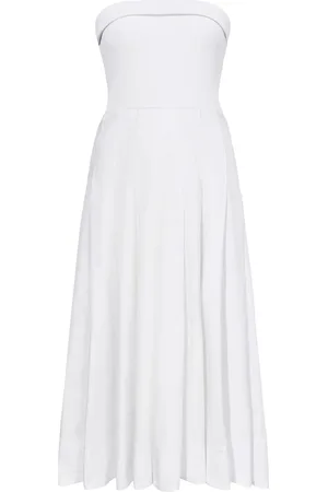 Proenza Schouler Vestido midi con diseño strapless