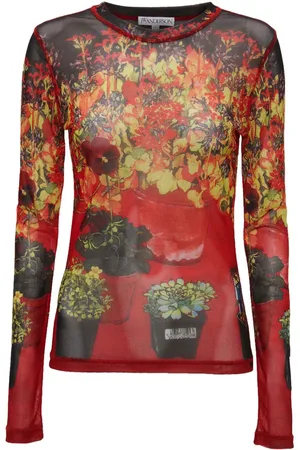 J.W.Anderson Playera manga larga con estampado floral