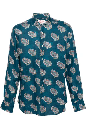MC2 SAINT BARTH Camisa con estampado de cachemira