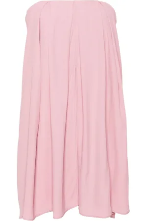 FEDERICA TOSI Vestido corto strapless con diseño acampanado