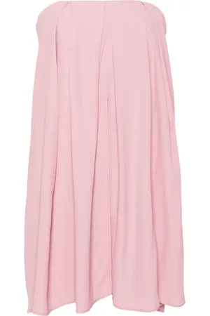 FEDERICA TOSI Vestido corto strapless con diseño acampanado