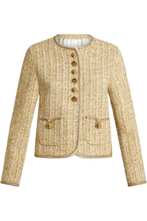 Etro Chamarra de bouclé con logo en relieve