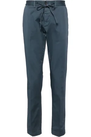 corneliani Pantalones rectos con cordones en la pretina