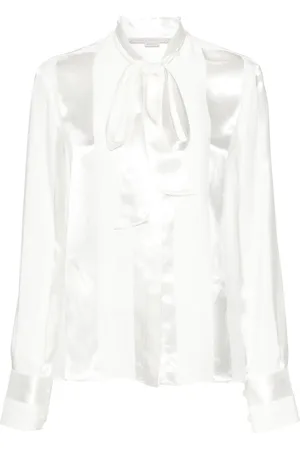 Stella McCartney Camisa con moño en el cuello
