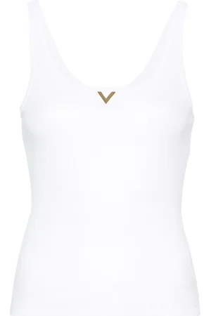 VALENTINO GARAVANI Camiseta tejida de canalé VLogo