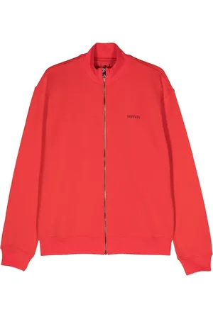 FERRARI Sudadera con logo engomado y cierre