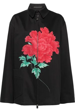 YOHJI YAMAMOTO Sobrecamisa con estampado floral