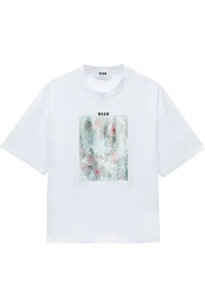 Msgm Playera con estampado gráfico