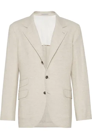 Brunello Cucinelli Blazer con botones y motivo de espiga
