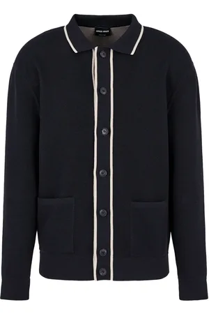 Giorgio Armani Cárdigan con ribete de rayas