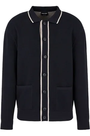 Giorgio Armani Cárdigan con ribete de rayas