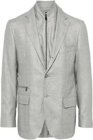 corneliani Blazer a capas con efecto melange
