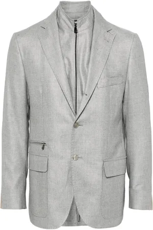 corneliani Blazer a capas con efecto melange
