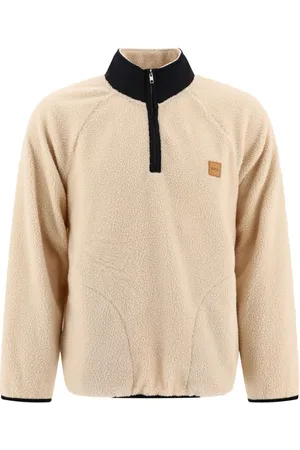 A.P.C. Sudadera con medio cierre y aplique del logo