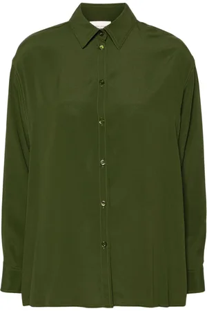 SEMICOUTURE Camisa de seda con cuello