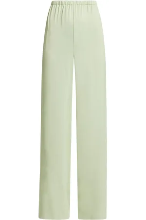 Salvatore Ferragamo Pantalones rectos con tiro alto