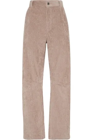 Brunello Cucinelli Pantalones de pana rectos