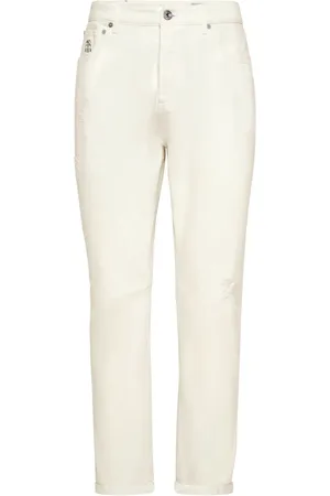 Brunello Cucinelli Jeans rectos con tiro medio
