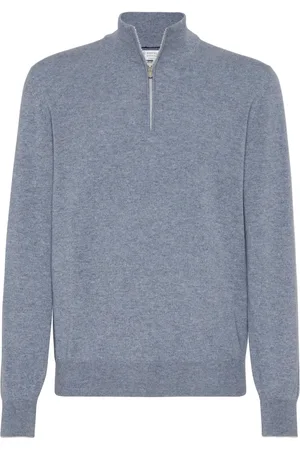 Brunello Cucinelli Playera tipo polo con cierre
