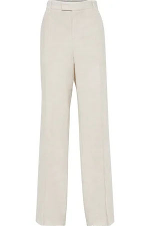 Brunello Cucinelli Pantalones de pana rectos