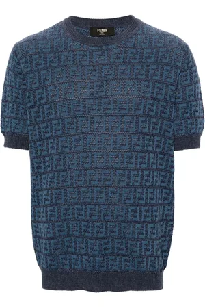 Fendi Suéter tejido con logo FF en jacquard