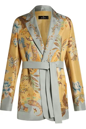 Etro Chamarra con estampado floral
