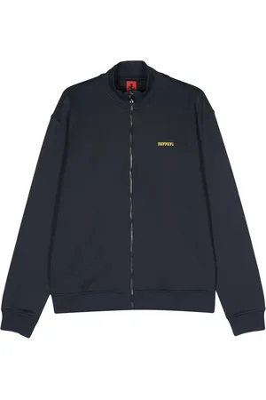 FERRARI Sudadera con logo engomado y cierre