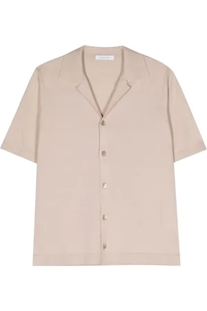 Cruciani Camisa de tejido fino manga corta