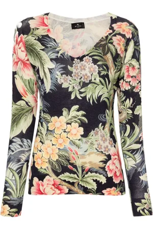 Etro Suéter tejido con estampado floral