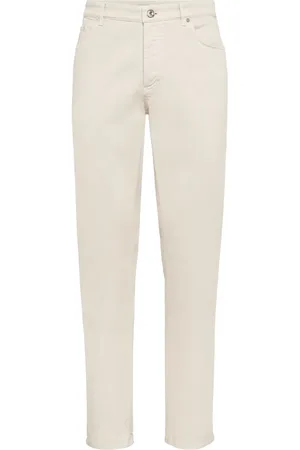 Brunello Cucinelli Pantalones stretch con diseño recto