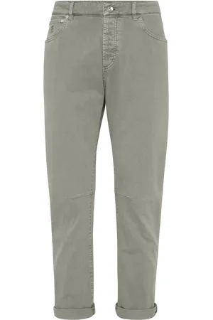 Brunello Cucinelli Jeans slim con efecto teñido