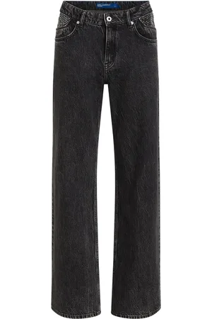 Karl Lagerfeld Jeans rectos con panel de cadena