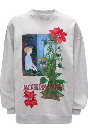J.W.Anderson Sudadera con estampado gráfico y cuello redondo